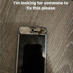 Apple Black Smartphone with Silver Edges